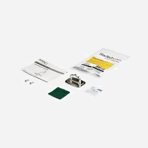 StarTech.com Ancrage de Sécurité Universel LTANCHORL - Acier Argent 47x67x31mm, Anneau Large 35x19mm, Vis et Adhésif Inclus, Certification REACH/CE/RoHS/TAA - Miniature 4
