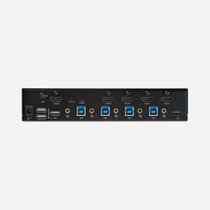 StarTech.com Commutateur KVM HDMI 4 Ports 4K60Hz - Hub USB 3.0 2 Ports (5Gbps) & 4x USB 2.0 HID - Audio 3.5mm - HDMI 2.0 - SV431HU34K6 - Miniature 4