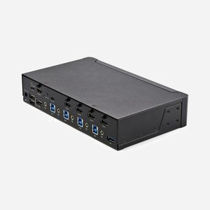 StarTech.com Commutateur KVM HDMI 4 Ports 4K60Hz - Hub USB 3.0 2 Ports (5Gbps) & 4x USB 2.0 HID - Audio 3.5mm - HDMI 2.0 - SV431HU34K6 - Miniature 2