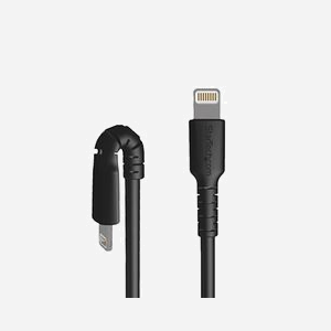 Câble StarTech.com USB-C vers Lightning 1m Noir - Aramide, TPE, USB 2.0, 480 Mbit/s - Compatible iPad/iPhone - RUSBCLTMM1MB - Miniature 5
