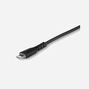 Câble StarTech.com USB-C vers Lightning 1m Noir - Aramide, TPE, USB 2.0, 480 Mbit/s - Compatible iPad/iPhone - RUSBCLTMM1MB - Miniature 3