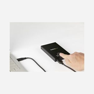 StarTech.com Boîtier Externe 2.5" SATA USB 3.0 Crypté Empreinte Digitale AES-256 - Aluminium, compatible SATA I/II/III, pour HDD/SSD 7-9.5mm - Miniature 5