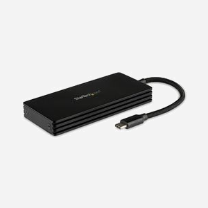 StarTech.com Boîtier Externe USB-C 3.2 Gen 2 pour SSD M.2 SATA (2242/2260/2280) - JMS580 - Aluminium - Câble Intégré - Compatible Windows/macOS/Linux