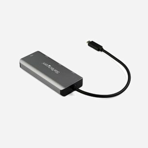 StarTech.com HB31C2A2CB Hub USB-C 4 Ports: 2x USB-A & 2x USB-C, USB 3.2 Gen 2 (10Gbps), Alimentation Bus, Câble 25cm, Aluminium - Miniature 2