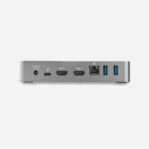 StarTech.com DK30CHHPDEU : Dock USB-C 3.1 Gen 1 Double HDMI 1080p, Power Delivery 65W, 1x USB-C, 3x USB-A, GbE, Compatible Windows/macOS/ChromeOS - Miniature 4