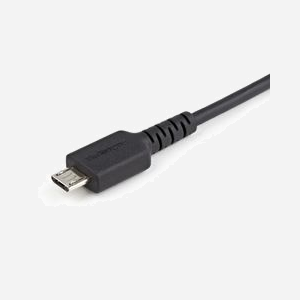 StarTech.com Câble USB 2.0 Data Blocker 1m USB-A vers Micro-USB B - 5V 2.4A (12W) - AWG 32/22 - Blindage Mylar - Noir - CE/RoHS USBSCHAU1M - Miniature 4