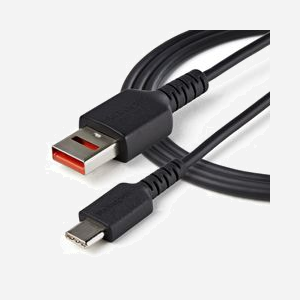 StarTech.com Câble USB-A vers USB-C Data Blocker 1m - Charge Seulement, 5V/2.4A (12W) - USB 2.0 - Blindage Mylar - TPE Noir - USBSCHAC1M - Miniature 4