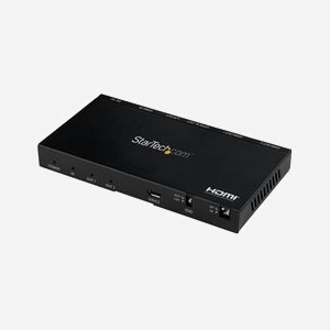 Répartiteur HDMI StarTech.com ST122HD20S 2 ports 4K 60Hz, HDCP 2.2, Scaler intégré, Audio 7.1, EDID, 3840x2160 max, HDMI 2.0b, Noir - Miniature 1