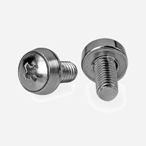 StarTech.com CABSCRWS1224 Vis 12-24 pour Rack Serveur, Acier Plaqué Nickel, Tête Bombée, Longueur 16.5mm, Pack de 50, RoHS, REACH - Miniature 1