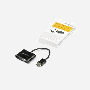 StarTech.com Adaptateur DisplayPort 1.2 vers HDMI 2.0/VGA, 4K 60Hz, HDCP 1.4/2.2, ITE Tech IT6564, Support HDR, Noir, Windows/macOS - Miniature 5