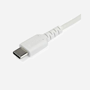 StarTech.com Câble USB-C vers USB-C 1m Blanc, USB 2.0, 60W Power Delivery, Renforcé Aramide, Gaine TPE, Blindage EMI, Réf: RUSB2CC1MW - Miniature 3