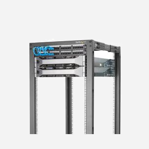 StarTech.com Rack Serveur Mobile 18U 4 Poteaux Acier, Profondeur 56-101cm, Charge 544kg, Roulettes, Pieds, EIA/ECA-310-E - Miniature 4