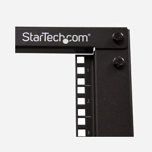 StarTech.com Rack Serveur Mobile 15U 4 Poteaux 19" Profondeur Ajustable 56-100cm, Charge 544kg, Acier, Roulettes & Pieds, Conforme EIA/ECA-310-E - Miniature 5