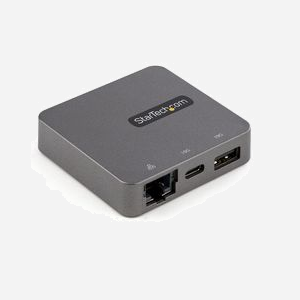 StarTech.com DKT31CHVL : Adaptateur USB-C Multiport 10Gbps, HDMI 4K 30Hz, VGA, USB-A, USB-C, Gigabit Ethernet, Câble 29cm, Aluminium/Plastique, Compatible Windows/macOS/Android/ChromeOS - Miniature 3