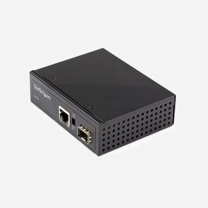 StarTech.com Convertisseur Média Industriel PoE+ 60W IMC1GSFP60W, SFP vers RJ45 Gigabit, Fibre Optique Mono/Multi Mode, IP30, -40°C à +75°C