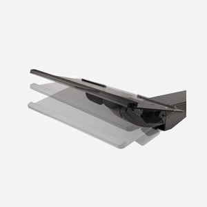StarTech.com Support Clavier Coulissant KBTRAYADJ2 - 670x255mm, Ajustable Hauteur 340mm, Pivotement ±180°, Inclinaison +15°/-13°, Acier, Charge 2kg - Miniature 5