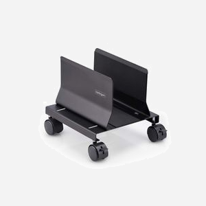 StarTech.com CPUMOBILESTND - Support Mobile CPU Tower, Réglable 132-220mm, Charge 21kg, Acier, 4 Roues, Montage Vissé, Noir, Dimensions 260x257x270mm - Miniature 2