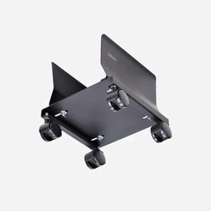 StarTech.com CPUMOBILESTND - Support Mobile CPU Tower, Réglable 132-220mm, Charge 21kg, Acier, 4 Roues, Montage Vissé, Noir, Dimensions 260x257x270mm - Miniature 3