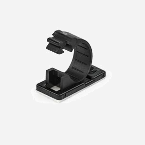 StarTech.com CBMCC2 : Lot 100 Pinces Adhésives Nylon Noir UL94V-2, Diamètre Max. 12mm, Adhésif 3M, Dimensions 35x17x19mm, RoHS