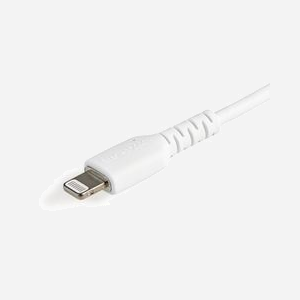 StarTech.com Câble USB-A vers Lightning 0.3m, Fibre Aramide, TPE, USB 2.0, 480 Mbit/s, Blanc - RUSBLTMM30CMW - Certifié Apple MFi - Miniature 4
