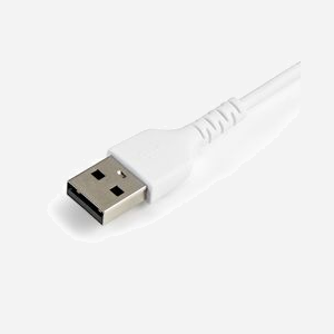 StarTech.com Câble USB-A vers Lightning 0.3m, Fibre Aramide, TPE, USB 2.0, 480 Mbit/s, Blanc - RUSBLTMM30CMW - Certifié Apple MFi - Miniature 2