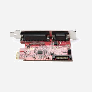 StarTech.com Carte PCIe 2.0 avec Ports Série RS-232 DB9 et Parallèle IEEE 1284 DB25, Chipset Asix AX99100, Débits jusqu'à 921.6 Kb/s & 2.5 Mbit/s - Miniature 2