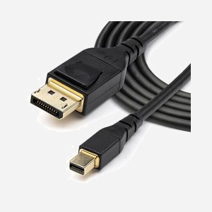 StarTech.com Câble Mini DisplayPort vers DisplayPort 1.4 M/M - 1m - 8K 60Hz HDR HBR3 - UHD 4K 120Hz - 34 AWG - VESA Certified - Miniature 3