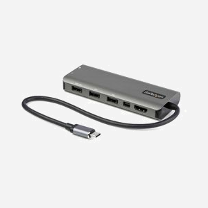 StarTech.com DKT31CMDPHPD: Adaptateur USB-C vers HDMI 4K60Hz/Mini DisplayPort, Hub 4 Ports USB 3.2 Gen 2 10Gbps, 100W Power Delivery, Câble 30cm - Miniature 1