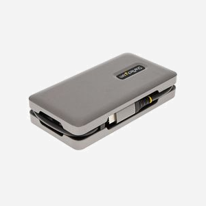 StarTech.com DKT31CDHPD3: Adaptateur Multiport USB-C vers HDMI 4K60Hz/DP 1.4, Hub 3x USB 3.2 Gen 2 (2A 1C), GbE, USB Power Delivery 100W, Câble 32cm - Miniature 4