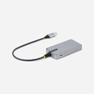 StarTech.com Hub USB 3.2 Gen 1 à 4 Ports USB-A, Alimentation Bus/Auxiliaire Micro USB, Câble 30cm, Chipset VIA VL817, Gris - Miniature 2