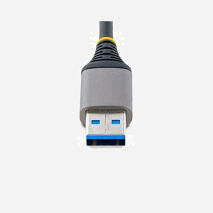 StarTech.com Hub USB 3.2 Gen 1 à 4 Ports USB-A, Alimentation Bus/Auxiliaire Micro USB, Câble 30cm, Chipset VIA VL817, Gris - Miniature 5