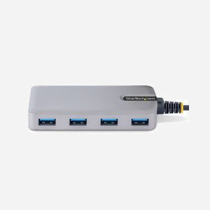 StarTech.com Hub USB 3.2 Gen 1 à 4 Ports USB-A, Alimentation Bus/Auxiliaire Micro USB, Câble 30cm, Chipset VIA VL817, Gris - Miniature 3