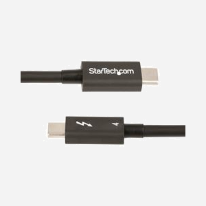 StarTech.com Câble Thunderbolt 4 50cm 40Gbps 100W Power Delivery - Vidéo 8K - Compatible Thunderbolt 3, USB4, USB-C, DisplayPort 1.4a - Miniature 3