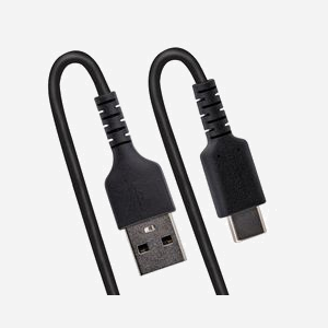 StarTech.com R2ACC-50C-USB-CABLE : Câble USB-A vers USB-C 2.0 Spiralé 50cm, Renforcé Aramide, M/M, 3A, 480 Mbit/s, Noir, AWG 32/22. - Miniature 5