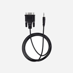 StarTech.com Câble Série RS232 DB9 Mâle vers 3.5mm Mâle - 1m - Broches 2/3/5 - AWG28 - PVC Noir - Pour calibration projecteurs et enseignes numériques - Miniature 5