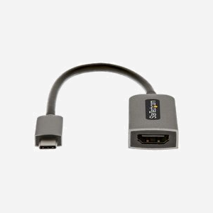 StarTech.com Adaptateur USB-C vers HDMI 4K 60Hz HDR10 (USBC-HDMI-CDP2HD4K60) - USB Type-C Mâle vers HDMI 2.0b, Résolution max 4096x2160, Gris - Miniature 3