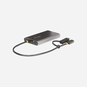 StarTech.com Adaptateur USB-C/A vers Dual HDMI 4K 60Hz, Power Delivery 100W, Chipset DisplayLink DL-6950, Windows/macOS/Ubuntu/ChromeOS, Câble 30cm - Miniature 2