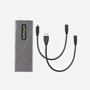StarTech.com Boîtier Externe M.2 NVMe/SATA vers USB-C 3.2 Gen 2 (10Gbps) - Compatible 2230/42/60/80 - RTL9210B - USB-C et USB-A Inclus - Miniature 5