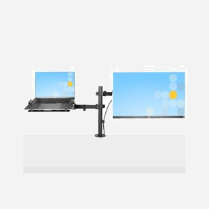 StarTech.com Support Bureau Articulé VESA pour Écran jusqu'à 34" et Ordinateur Portable 9.4"-16.5" (4.5kg), Montage Pince, Inclinaison +/-45°, Rotation 360° - Miniature 5