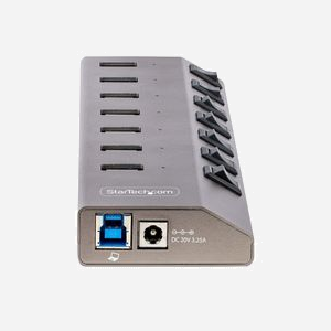 StarTech.com Hub USB-C/A 3.2 Gen 1 7 Ports Auto-Alimenté 5Gbps avec Switch Individuel BC 1.2 - Chipset VIA VL817 & Câbles 1m Inclus - Miniature 4
