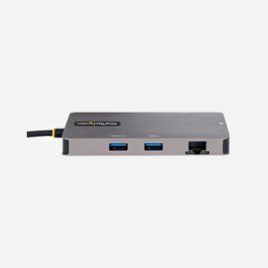 StarTech.com Adaptateur USB-C Multiport Dual HDMI 4K 60Hz, Hub USB-A 5Gbps, Power Delivery 100W, GbE, SD/MicroSD, câble 30cm - Miniature 4