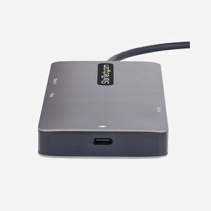 StarTech.com Adaptateur USB-C Multiport Dual HDMI 4K 60Hz, Hub USB-A 5Gbps, Power Delivery 100W, GbE, SD/MicroSD, câble 30cm - Miniature 5
