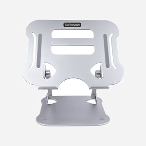 StarTech.com ADJ-LAPTOP-RISER : Support de Bureau Ergonomique Pliable Aluminium Argenté pour Ordinateur Portable jusqu'à 10kg, Hauteur Ajustable (jusqu'à 12cm), 226x269x50mm - Miniature 3