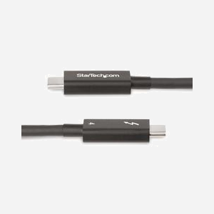 StarTech.com A40G2MB-TB4-CABLE Câble Thunderbolt 4 Actif 2m, 40 Gbit/s, USB Power Delivery 100W, vidéo 8K 60Hz, compatible Thunderbolt 3/USB4, noir - Miniature 3