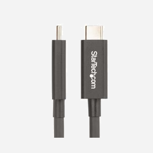 StarTech.com A40G2MB-TB4-CABLE Câble Thunderbolt 4 Actif 2m, 40 Gbit/s, USB Power Delivery 100W, vidéo 8K 60Hz, compatible Thunderbolt 3/USB4, noir - Miniature 2