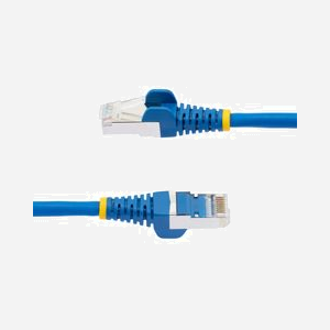 StarTech.com Câble Ethernet Cat6a 1m S/FTP LSZH 10GbE 500MHz 100W PoE++ RJ45 Snagless Bleu - AWG27 Cuivre - IEEE 802.3bt-2018 - CE/RoHS - Miniature 3