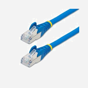 StarTech.com Câble Ethernet Cat6a 1m S/FTP LSZH 10GbE 500MHz 100W PoE++ RJ45 Snagless Bleu - AWG27 Cuivre - IEEE 802.3bt-2018 - CE/RoHS