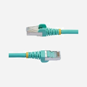 StarTech.com Câble Ethernet Cat6a 50cm S/FTP LSZH 10GbE 500MHz 100W PoE++ RJ45 Snagless Turquoise - AWG27 Cuivre - Conforme IEEE 802.3bt-2018 - Miniature 3