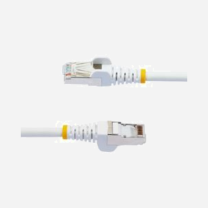StarTech.com Câble Ethernet Cat6a 10m S/FTP LSZH, 10GbE 500MHz, PoE++ 100W, RJ45 Snagless avec Décharge de Tension, Conducteur Cuivre AWG27, Blanc - Miniature 3