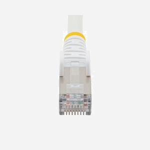 StarTech.com Câble Ethernet Cat6a 10m S/FTP LSZH, 10GbE 500MHz, PoE++ 100W, RJ45 Snagless avec Décharge de Tension, Conducteur Cuivre AWG27, Blanc - Miniature 4